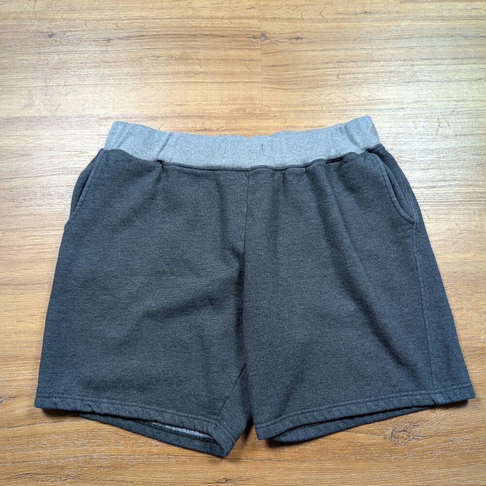 Burlebo Shorts Mens L Gray Sweat Shorts Fleece Casual Preppy Gym Active